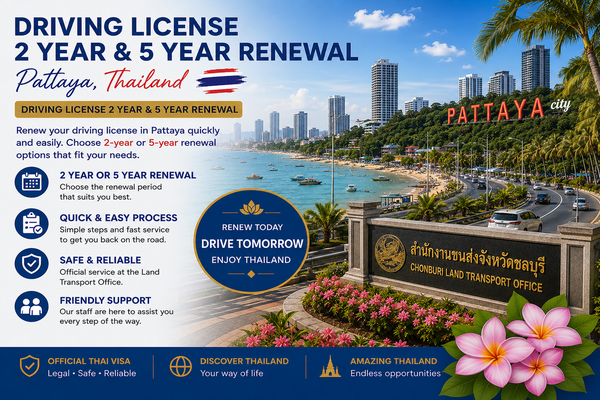 Thai driving licence conversion and renewal Pattaya - Nan Services